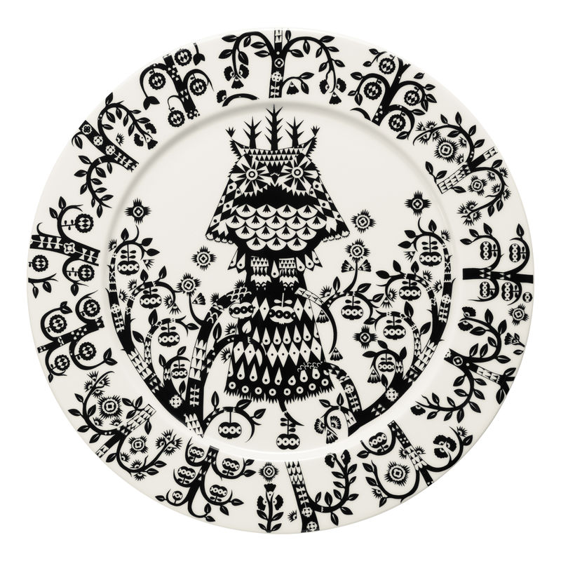 Iittala - Taika Black - talerz płaski - średnica: 27 cm