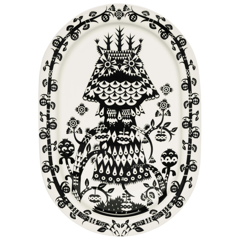 Iittala - Taika Black - półmisek owalny - wymiary: 41 x 28,5 cm